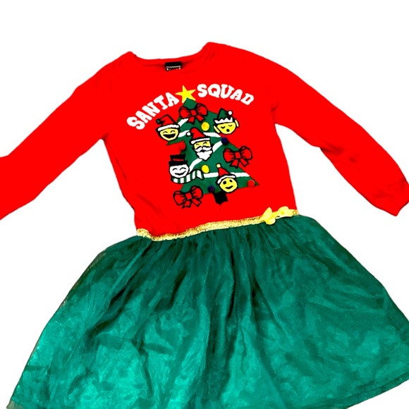 Little Girl Christmas Dress Ugly Christmas or Christmas Sweater for Female Adult - Picture 4 of 7